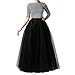 Wedding Planning Women's Long Tutu Tulle Skirt A Line Floor Length Skirts