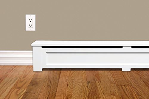 Wood Baseboard Heater Cover Shaker Straight Kit 6ft Length Closed