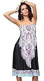Honeystore Women's Fashion Spring Summer Flower Print Resort Beach Sundress