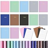 Koogel 32PCS Mini Lined Notebooks, Small Pocket Notebooks 9 x 13cm Colourful Not