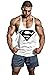 Moge Men's BodyBuilding Superman S Logo Tank Top Stringer Gym Shirt