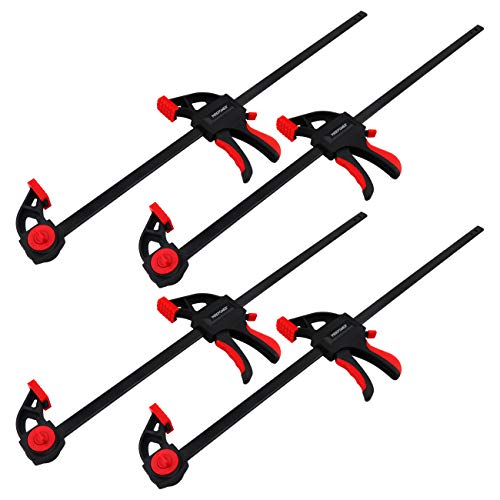 MAXPOWER 24inch Bar Clamp and 31inch Spreader for Woodworking, Quick