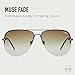 Quay Women's Muse Fade Sunglasses, Black/Brown, One Size