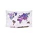 InterestPrint Abstract Art Splatter Painting Home Decor, Watercolor World Map Tapestry Wall Hanging Art Sets 60 X 40 Inches
