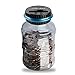 Clear Digital Piggy Bank, SANNYSIS Coin Savings Counter LCD Counting Money Jar Change Gift