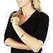 | ELYA Women's Stainless Steel Polished Heart Charm Bracelet - 7.5