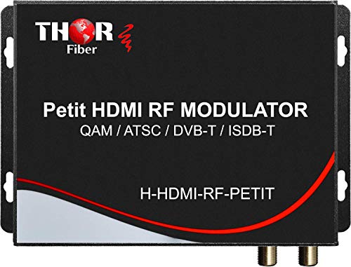 Thor Broadcast HDMI to Coax Modulator Send HDMI Video Source up 1080p to All TVs as HD CATV QAM or ATSC Channels