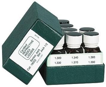 Cargille 18032 Refractive index standard solution; 1.300 to 1.390, 10 liquids