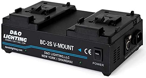 Dual Channel V-Mount/V Lock Battery Charger with 16.8V Power Supply Output