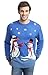 daisysboutique Men's Christmas Holiday Snowman Sweater Cute Ugly (Large, Melt-u)