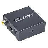 Digital Coaxial to Optical Converter, VANDESAIL Bi-Directional Coax Digital Audio Converter