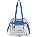 Eastsport Clear Stadium Approved Tote, Blue
