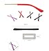 1 Pair Silicone Glasses Temple End Tips Eyeglass Ear Pads Tube Replacement Black
