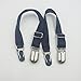 S&E Women's Elastic Stocking Clip Garter Adjustable Suspender Accessories (1Pair Black, Black)