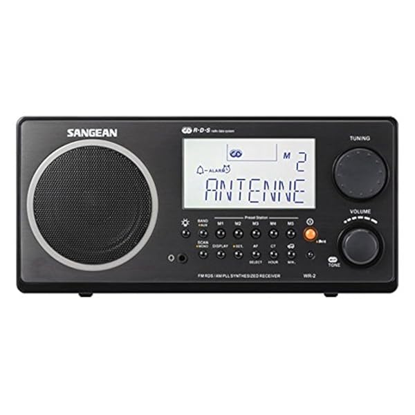 Radio Digital Sangean WR-2BK FM-RBDS AM mueble de  madera - Imagen 3