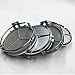 Mangocore 4pcs For Mercedes 75mm Silver Hub Cap Cover Car Logo Emblem Chrome Wheel Center for Benz A B C CLA CLS G M R S Center Cap badge