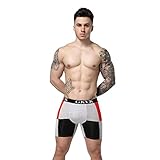 Mens Stretchable Seamless Boxer Briefs Stretchable Underwear (US Medium, Black) , Color Balck , Medium