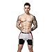 Mens Stretchable Seamless Boxer Briefs Stretchable Underwear (US Medium, Black) , Color Balck , Medium