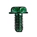 Gardner Bender GGS-1032HC Hex-Head Ground Screw, 10-32 x 3/8 inch, 100 Pk, Green