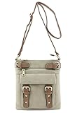 Two Tone Belted Crossbody Bag