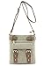 Two Tone Belted Crossbody Bag