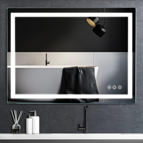 Butylux Inch LED Lighted Bathroom Mirror Anti-fog