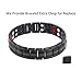 Mens Magnetic Bracelet, Titanium Therapy Bracelets for Men Healthy Sleek Cuff Wristband for Relief Pain with Free Link Removal Tool