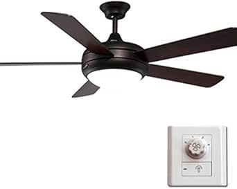 Candelabro 116cm / 46 Ventilador de techo con 6 aspas de madera y kit