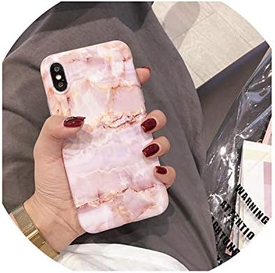 Vintage Marble Case for iPhone X Xr Xs Max 7 8 Plus Soft TPU Silicone Cover Cases for iPhone 8 7 6 6S Plus Back Capa,Coral 2,7Plus 8Plus