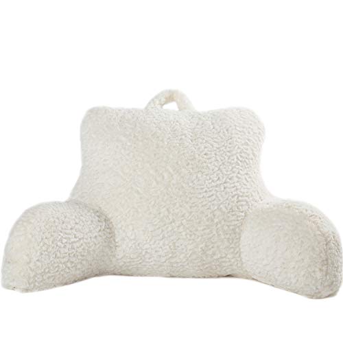 MERRYLIFE Backrest Pillow with Arms Reading Pillow for Adult,Teens, and Kids. (Standard，Ivory) - Thumbnail 6