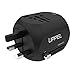 UPPEL Universal Travel Adapter Plug with USB and Type C Port All-in-one International Power Converter 100-240Voltage for US, AU, Asia, Europe, UK Over 150 Countries(Black USB C)