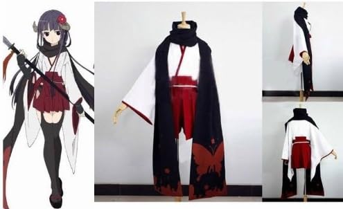 Inu x Boku SS Shirakiin Ririchiyo Printing Kimono Cosplay, M