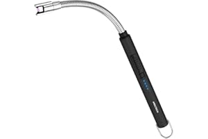 ARECTECH Lighter Candle Lighter Electric Lighter Rechargeable Lighter USB Arc Lighter Plasma for Camping Candle Cooking BBQs Fireworks Black