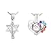 Cherri Wave 10 Pieces White Gold Plated Pearl Bead Cages Pendants for Jewelry Making/Essential Oil Scent Diffuser Locket Pendants (003)