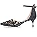 IDIFU Women's IN2 Candice Wedding Rhinestones Sequins Low Kitten Heels Pumps Dress Evening Shoes for Women Bridal Bride