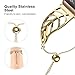 UooMoo Chain Compatible for Apple Watch Jewelry Band 38mm 40mm Women's Stainless Steel Gold Metal Strap Replacement for Apple iWatch Series SE/1/2/3/4/5/6/7