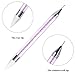 Elcoho 2 Pack Rhinestone Picker Dotting Pen with Storage Box and 2 Pieces Replacement Pen Head Acrylic Handle Nail Art DIY Decoration Tool
