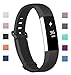 Fundro Fitbit Alta Bands, Soft Silicone Replacement Classic Bands Available in Varied Colors with Secure Buckle for Fitbit Alta HR and Fitbit Alta (C# 1-Pack Black, Large (7.1