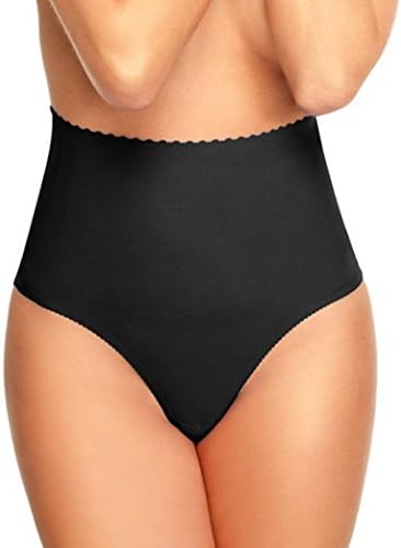 Rokery Women's High Waist Thong Tummy Control Shaper Panty Underwear Pack of 3, Small
