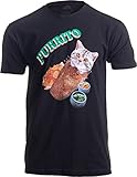 Purrito | Cat in a Burrito Funny Mexican Food Kitty Salsa Guac Kitten T-shirt-(Adult,XL)