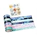 lovielf Washi Tape Set of 7 Rolls - Natural Galaxy Water color aurora Decorative DIY Japanese Masking Adhesive Sticky Paper Washi Tape Set (width: 15mm)