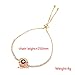 SAKAIPA Gold Silver Plated Charm Bracelets CZ Women Jewelry (Golden Evil Eye)