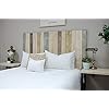 Farmhouse Mix Headboard Queen Size, Hanger Style, Handcrafted. Mounts on Wall. Easy Installation