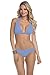 Becca by Rebecca Virtue Women's Color Code Sliding Halter Bikini Top (D+ Cup)
