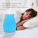 Ceramic Oil Diffuser Matte Hand-Crafted Whisper-Quiet Ultrasonic Humidifier for Essential Oils 7 Color Changing Light,Waterless Auto Shut-Off for Aroma Diffuser 100ML(White)thumb 3