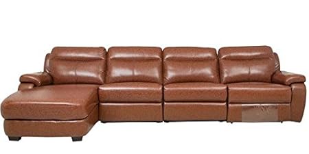 Tychi Multi Seater Manual Recliner Sofa Set With Chaise Lounger (Brown)