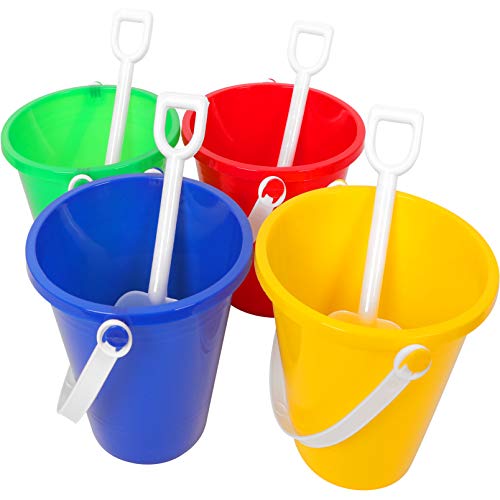 Narwhal Novelties Sand Toys for Kids, Beach Toys (24-PC) Sand Pail (12) Sand Shovel (12) - Thumbnail 5