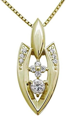 アローヘッド 人気ブランド ダイヤモンド ネックレス メンズ K18イエローゴールド ペンダント