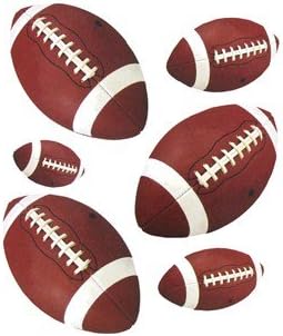 2 Sheets - Large Football Stickers