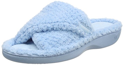 Isotoner Ladies Isotoner Popcorn Open Toe Slippers Isotoner Ladies